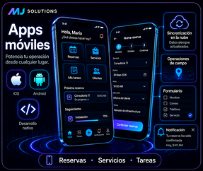 Aplicaciones móviles iOS y Android