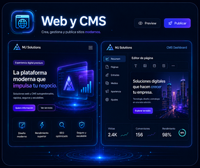 Sistemas web, portales, dashboards y módulos internos
